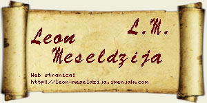 Leon Meseldžija vizit kartica